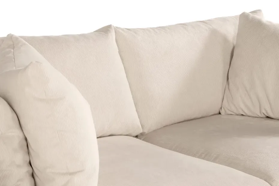 Menard 3-istuttava Syvä Manchestersohva Beige