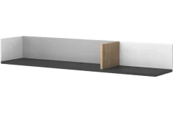 Metropolitan Seinähylly 120x28 cm Ruskea/Valkoinen/Vaaleanharmaa/Musta