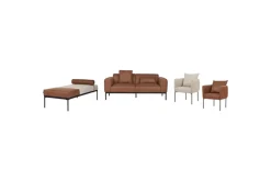 Naklund Lepotuoli 172 cm Ruskea/Beige/Musta
