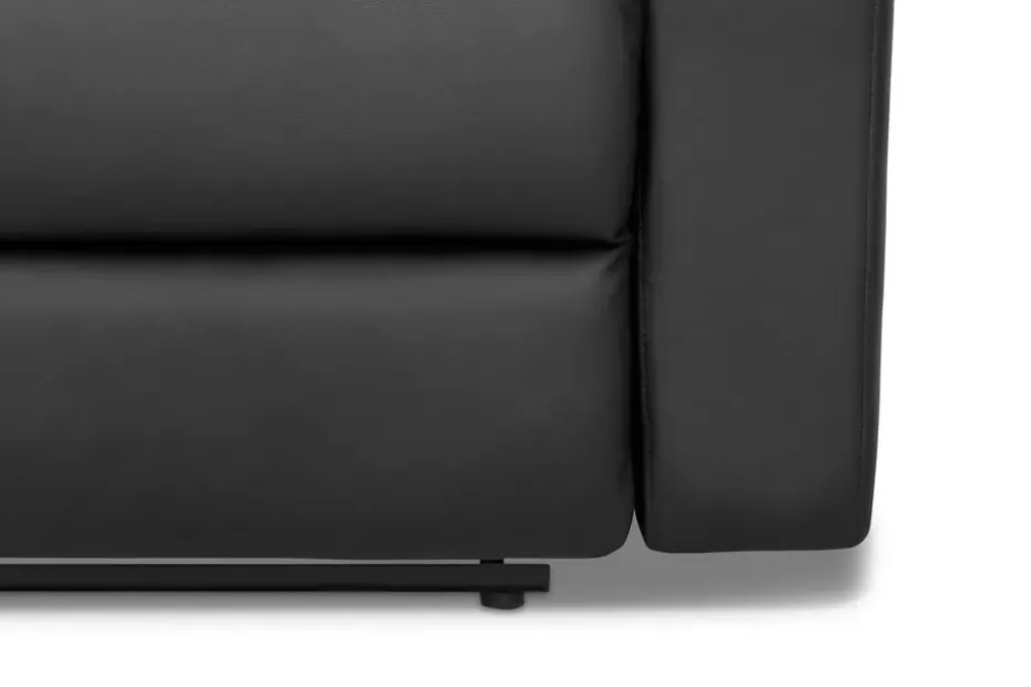 Navarro Recliner Sohvaryhmä 3+2 - Kallistettava sohva nojatuoli - Kotiteatterisohva keinonahkaa Musta