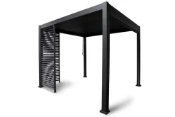 Paviljongin säleseinä Mirador 93x235 cm Tummanharmaa alumiin