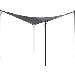 Paviljonki Aventine 300 cm Teräs Harmaa/musta