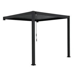 Paviljonki Örnvik-111 3x4M seinään asennettava tummanharmaa