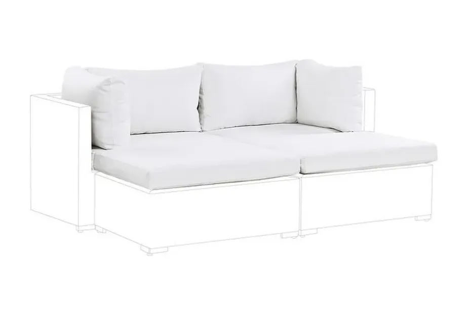 Pehmusteen päällinen Bochini 66x86 cm Kermanvalkoinen