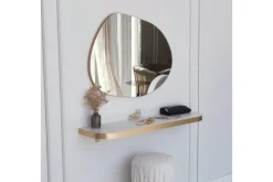 Peili Gustow 75 cm Suorakaide Kulta