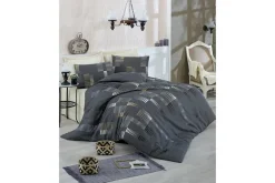 Pussilakanasetti Eponj Home Tupla 4-os Antrasiitti/Keltainen/Valk