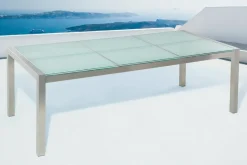 Puutarhapöytä Grosseto 220 cm Läpinäkyvä