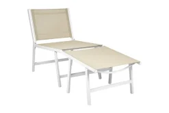 Puutarhatuolit 2 kpl Marceddi Beige, valkoinen