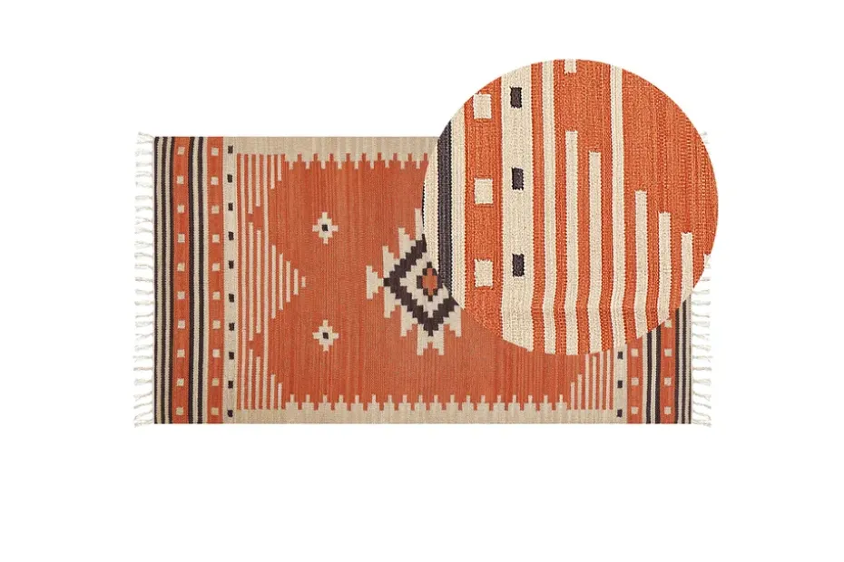 Puuvillamatto Gavar 80x150 cm Oranssi