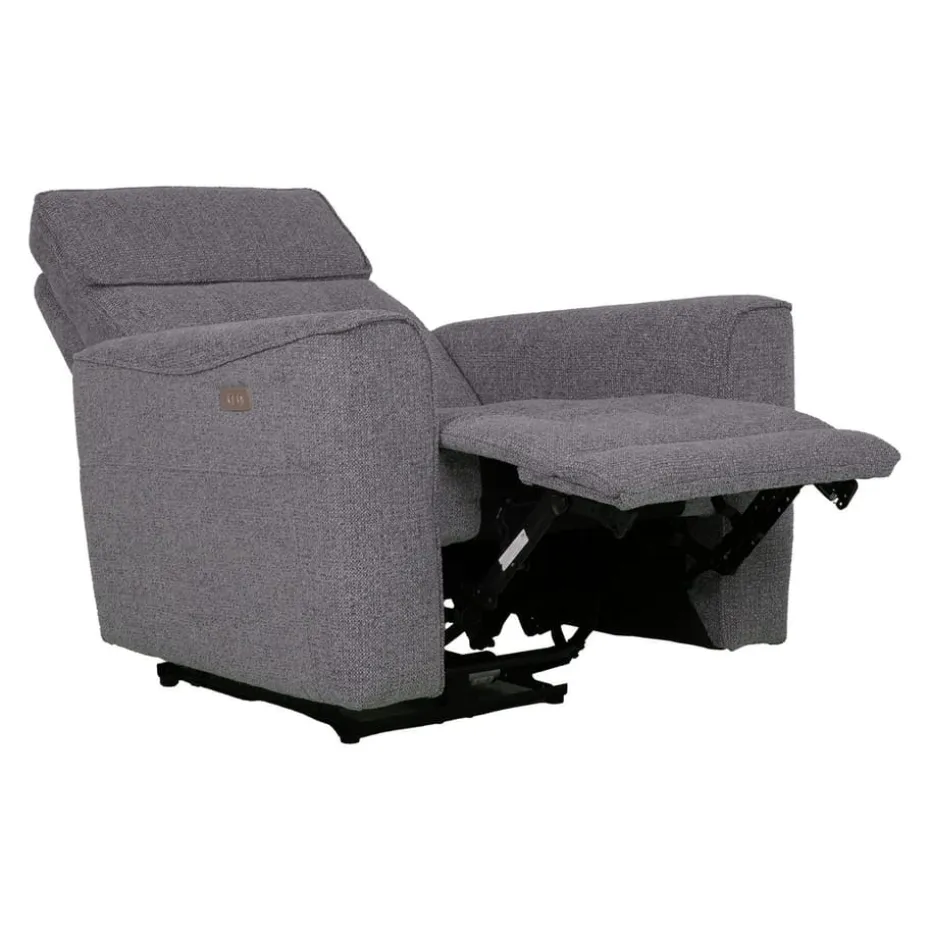 Recliner-nojatuoli Glendor sähköisellä mekanismilla harmaa