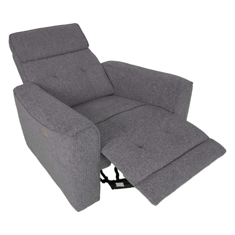 Recliner-nojatuoli Glendor sähköisellä mekanismilla harmaa