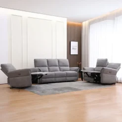 Recliner-nojatuoli Ravdal sähköisellä mekanismilla harmaa