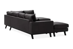 Scandinavian Choice Copenhagen Compact 4-istuttava Oikeakätinen U-muotoinen Large Sohva Divaanilla ja Schäslongilla Sametilla Tummanharmaa
