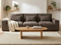 Scandinavian Choice Dubai 3-istuttava sohva extra syvä chenille-kankaalla Tummanruskea