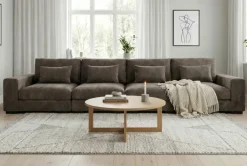 Scandinavian Choice Dubai 4-istuttava sohva extra syvä chenille-kankaalla Tummanruskea