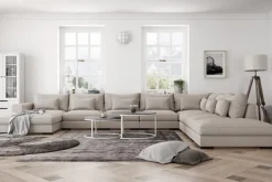 Scandinavian Choice Dubai U-moduulisohva Large, divaani vasen, erikoissyvä Beige