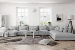 Scandinavian Choice Dubai U-moduulisohva Large, divaani vasen, erikoissyvä Vaaleanharmaa