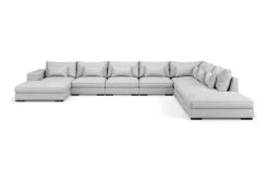 Scandinavian Choice Dubai U-moduulisohva Large, divaani vasen, erikoissyvä Vaaleanharmaa