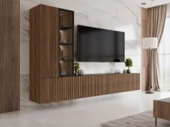 Scandinavian Choice Klinkerville TV-yksikkö 260 cm Pähkinänruskea