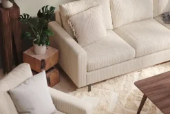 Scandinavian Choice Peppe 3-istuttava Käännettävä L-muotoinen Divaanisohva Manchesterista Beige