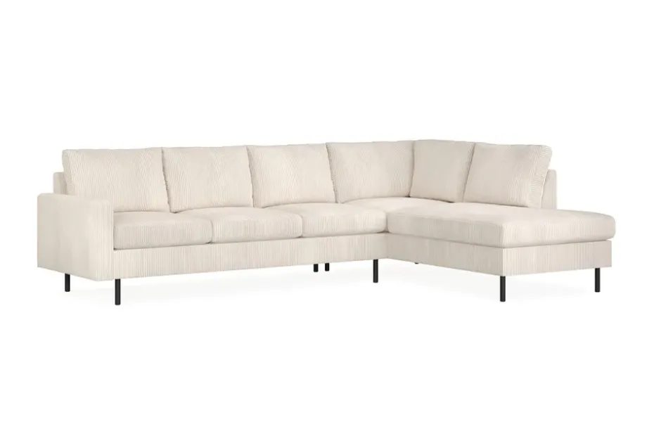 Scandinavian Choice Peppe 4-istuttava Oikeakätinen L-muotoinen Divaanisohva Manchesterista Beige