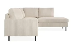 Scandinavian Choice Peppe 4-istuttava Oikeakätinen L-muotoinen Divaanisohva Manchesterista Beige