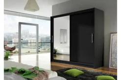 Scandinavian Choice Vaatekaappi London liukuovet Peili Musta