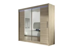 Scandinavian Choice Vaatekaappi London 180x57x215 cm Beige/Valkoinen