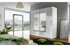 Scandinavian Choice Vaatekaappi London 180x57x215 cm Valkoinen