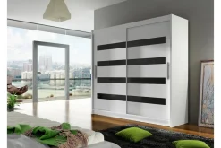 Scandinavian Choice Vaatekaappi London 180x57x215 cm Valkoinen