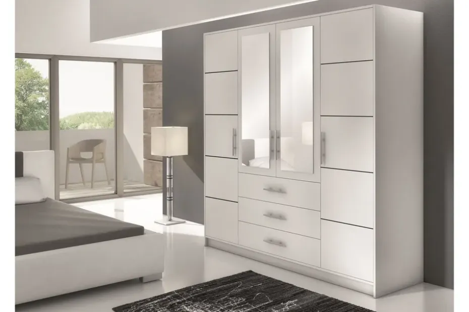 Scandinavian Choice Vaatekaappi Ordino 196 cm Valkoinen