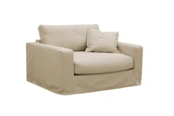 Scandinavian Choice Valencia Extra Syvä 3-istuttava sohva + nojatuoli irrotettavalla ja pestävällä verhoilulla Beige