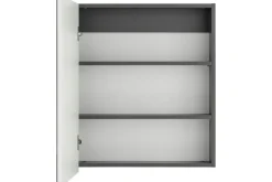 Seinäkaappi Gaddesden 60x15 cm Antrasiitti/Luonnonväri