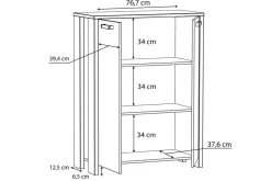 Senkki Trevorton 74x153 cm Ruskea / Harmaa