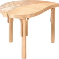 Setti 3 sohvapöytää ulos Paralia rottinki Luonnonvärinen/beige