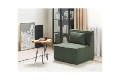 1-sitssektion Beliani Lemvig Beige Green