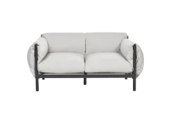 2-sitssoffa Beliani Esperia Grey, Black