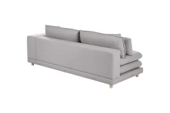 2-sitssoffa Beliani Heden Beige/ljust trä Grey||Light colored wood