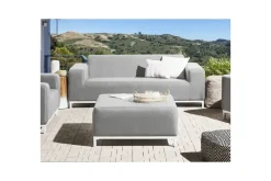 3-sitssoffa Beliani Rovigo Grey||White