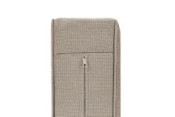 3-sitssoffa Beliani Trani Mörkt trä/grått/beige, Nej Dark wood||Grey||Beige