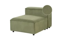 Sittsektion Beliani Ardal Beige, svart, Polyester Green Vihreä