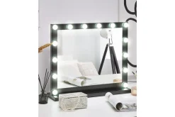 Sminkbordsspegel Beliani Beauvoir Black