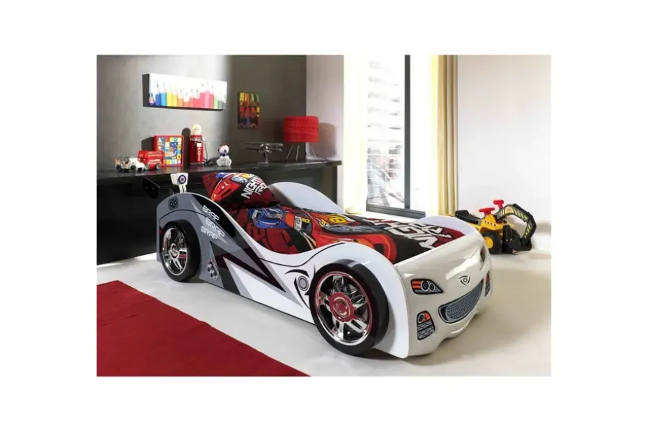 Sänky Auto 90x200 cm Patjan kanssa Patjan kanssa