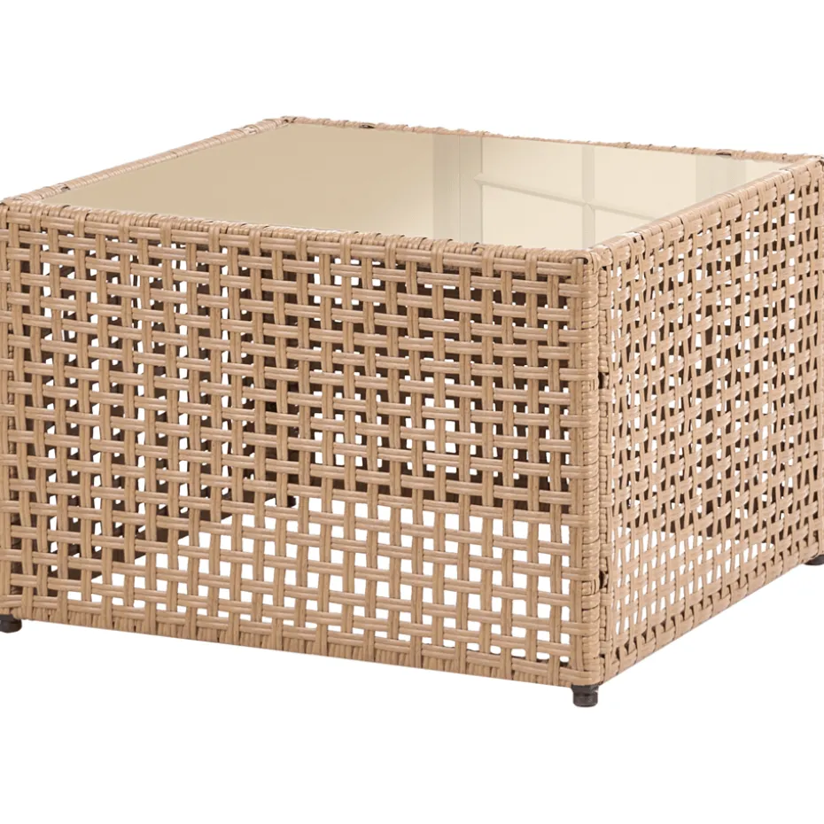 Sohvapöytä ulos Omegana 66 cm polyrottinki Beige