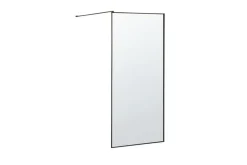 Suihkuseinä Kisaliya 90x190 cm Karkaistu lasi/musta