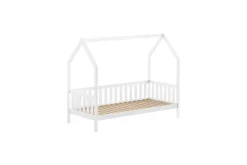Talon muotoinen sänky Cabane 90x200 cm Valkoinen Valkoinen
