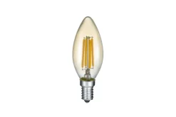 Trio Lighting Filament Lamppu Kynttiläkupu 4W 360Lm 2700K LED E14 Ruskea TRIO