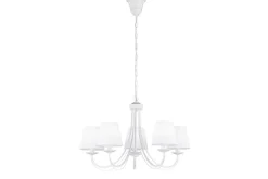 Trio Lighting Kattokruunu Cortez 5xE14 Mattavalkoinen TRIO