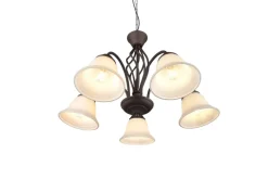 Trio Lighting Kattokruunu Rustica 5-Os. E27 Rustiikki TRIO