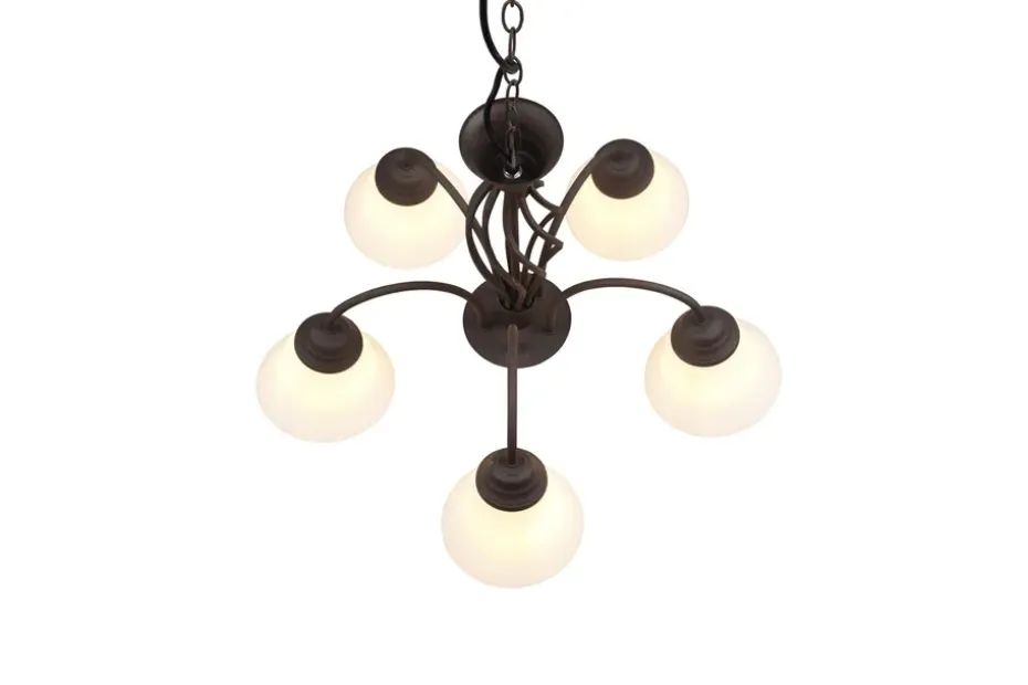 Trio Lighting Kattokruunu Rustica 5-Os. E27 Rustiikki TRIO